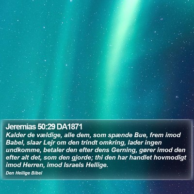 Jeremias 50:29 DA1871 Bible Verse Image