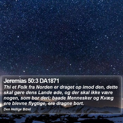 Jeremias 50:3 DA1871 Bible Verse Image