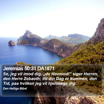 Jeremias 50:31 DA1871 Bible Verse Image
