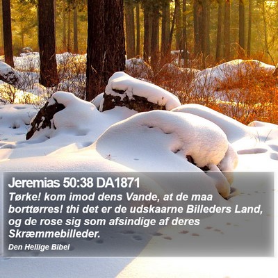 Jeremias 50:38 DA1871 Bible Verse Image