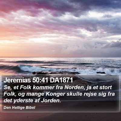 Jeremias 50:41 DA1871 Bible Verse Image