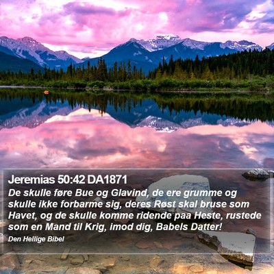 Jeremias 50:42 DA1871 Bible Verse Image