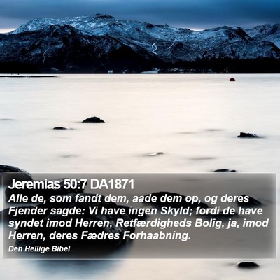 Jeremias 50:7 DA1871 Bible Verse Image
