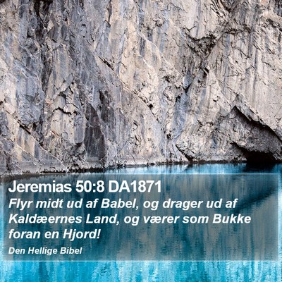 Jeremias 50:8 DA1871 Bible Verse Image