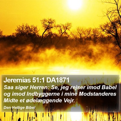 Jeremias 51:1 DA1871 Bible Verse Image
