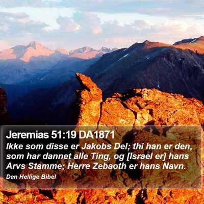 Jeremias 51:19 DA1871 Bible Verse Image