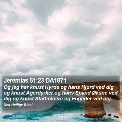 Jeremias 51:23 DA1871 Bible Verse Image