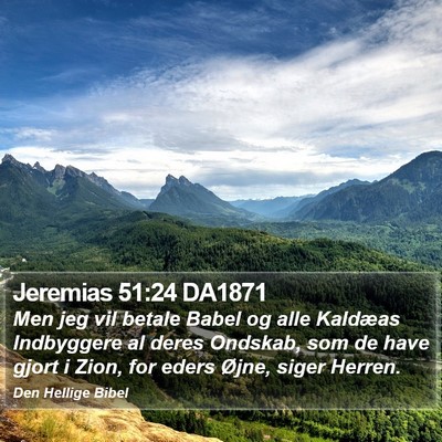 Jeremias 51:24 DA1871 Bible Verse Image