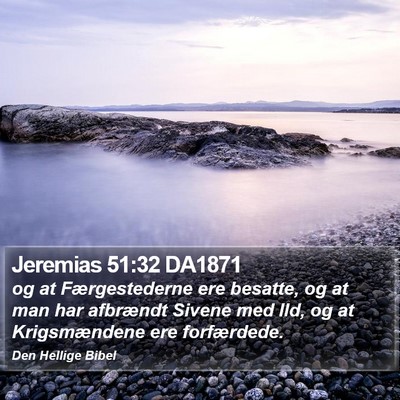 Jeremias 51:32 DA1871 Bible Verse Image
