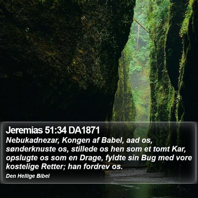 Jeremias 51:34 DA1871 Bible Verse Image