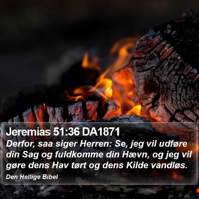 Jeremias 51:36 DA1871 Bible Verse Image