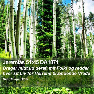 Jeremias 51:45 DA1871 Bible Verse Image