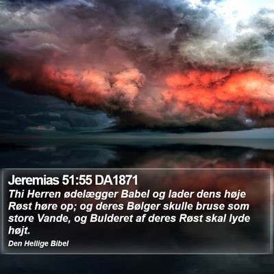 Jeremias 51:55 DA1871 Bible Verse Image