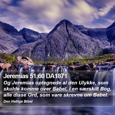 Jeremias 51:60 DA1871 Bible Verse Image