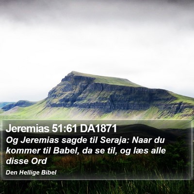 Jeremias 51:61 DA1871 Bible Verse Image