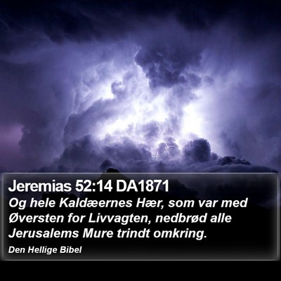 Jeremias 52:14 DA1871 Bible Verse Image