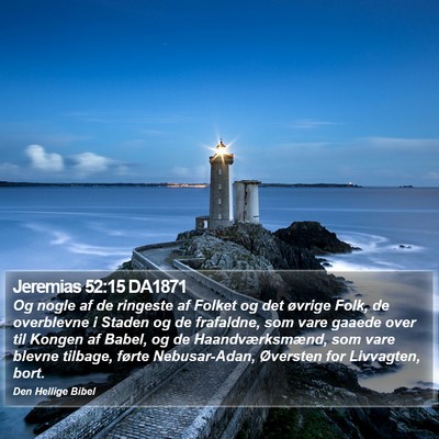 Jeremias 52:15 DA1871 Bible Verse Image