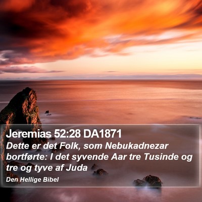 Jeremias 52:28 DA1871 Bible Verse Image