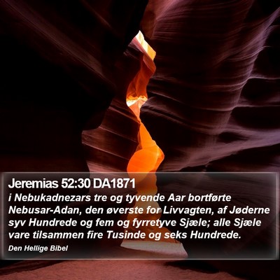 Jeremias 52:30 DA1871 Bible Verse Image