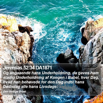 Jeremias 52:34 DA1871 Bible Verse Image