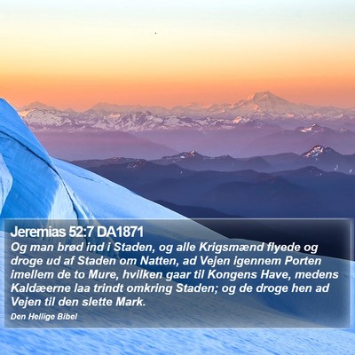 Jeremias 52:7 DA1871 Bible Verse Image