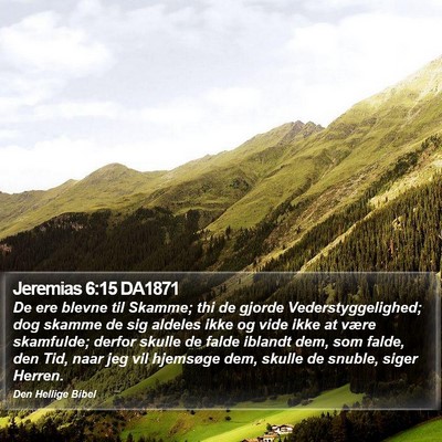 Jeremias 6:15 DA1871 Bible Verse Image