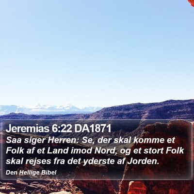 Jeremias 6:22 DA1871 Bible Verse Image
