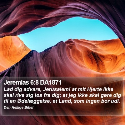Jeremias 6:8 DA1871 Bible Verse Image