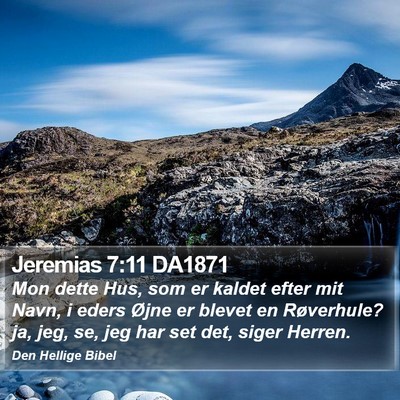 Jeremias 7:11 DA1871 Bible Verse Image