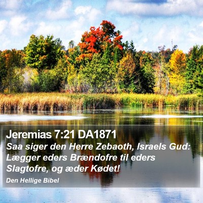 Jeremias 7:21 DA1871 Bible Verse Image