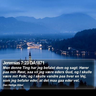 Jeremias 7:23 DA1871 Bible Verse Image