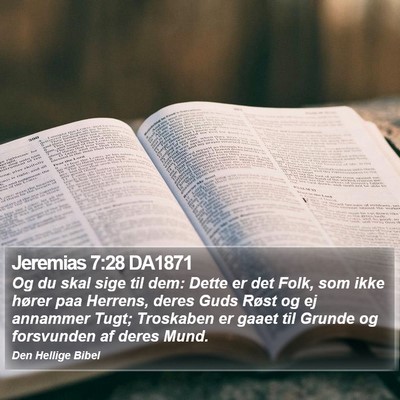 Jeremias 7:28 DA1871 Bible Verse Image