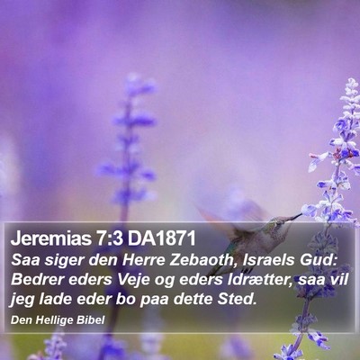 Jeremias 7:3 DA1871 Bible Verse Image