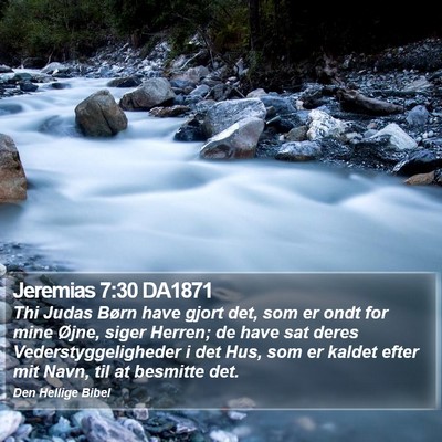 Jeremias 7:30 DA1871 Bible Verse Image