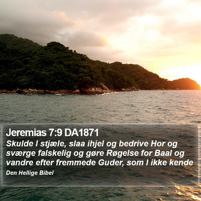 Jeremias 7:9 DA1871 Bible Verse Image