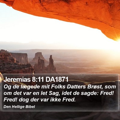 Jeremias 8:11 DA1871 Bible Verse Image