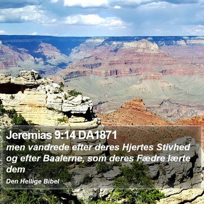 Jeremias 9:14 DA1871 Bible Verse Image