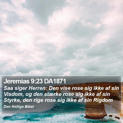 Jeremias 9:23 DA1871 Bible Verse Image