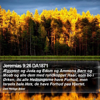 Jeremias 9:26 DA1871 Bible Verse Image