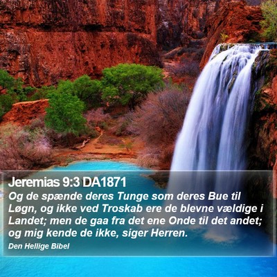 Jeremias 9:3 DA1871 Bible Verse Image