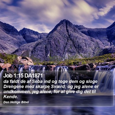 Job 1:15 DA1871 Bible Verse Image
