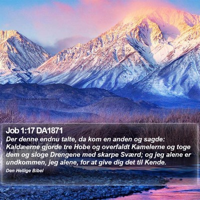 Job 1:17 DA1871 Bible Verse Image