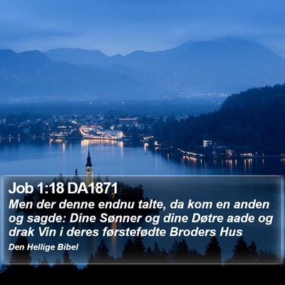 Job 1:18 DA1871 Bible Verse Image