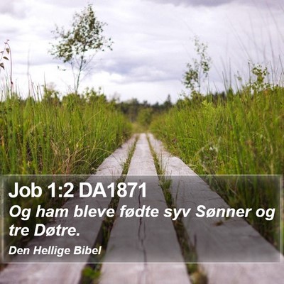 Job 1:2 DA1871 Bible Verse Image