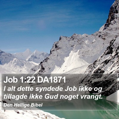 Job 1:22 DA1871 Bible Verse Image