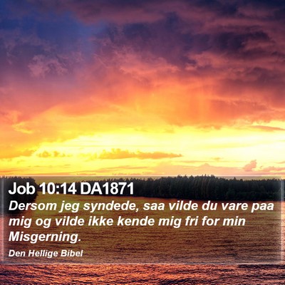 Job 10:14 DA1871 Bible Verse Image