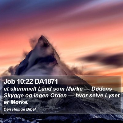 Job 10:22 DA1871 Bible Verse Image