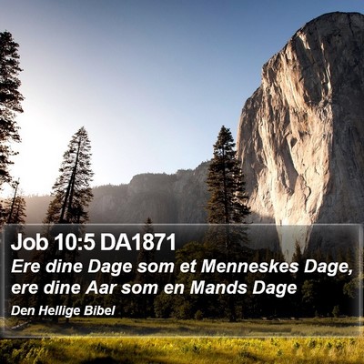 Job 10:5 DA1871 Bible Verse Image