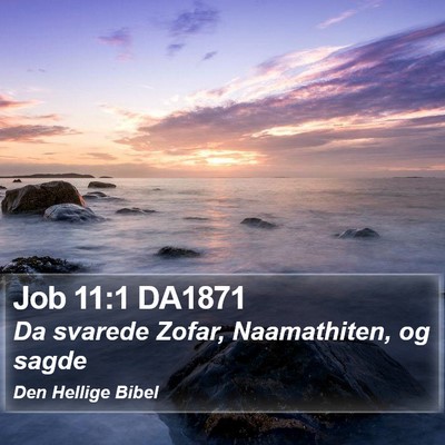 Job 11:1 DA1871 Bible Verse Image