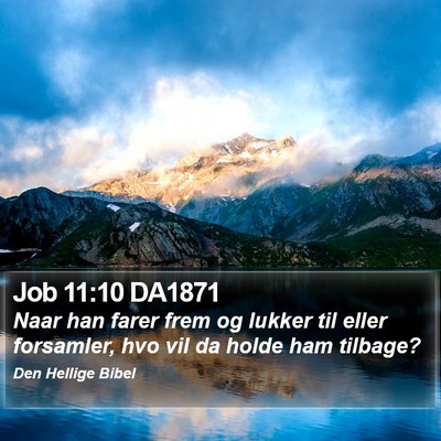Job 11:10 DA1871 Bible Verse Image